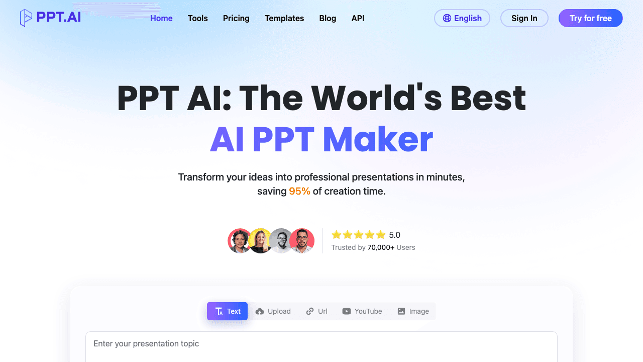 PPT AI screenshot