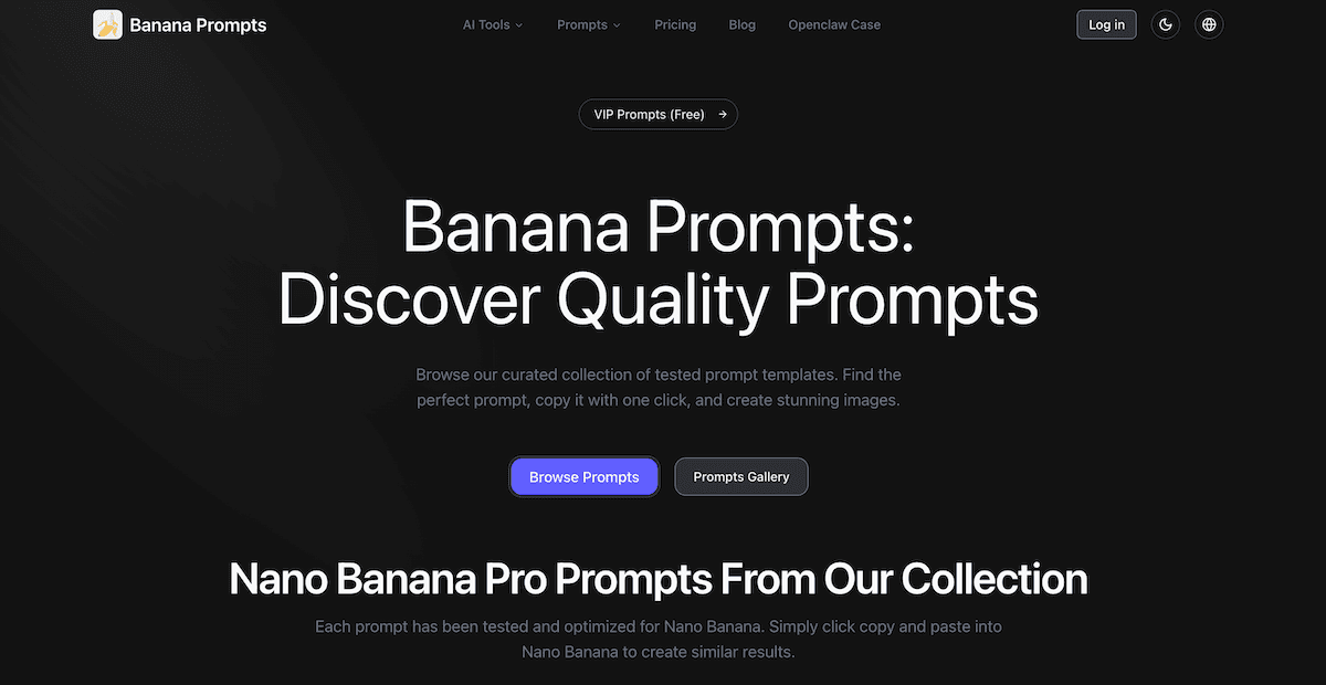 Banana Prompts screenshot